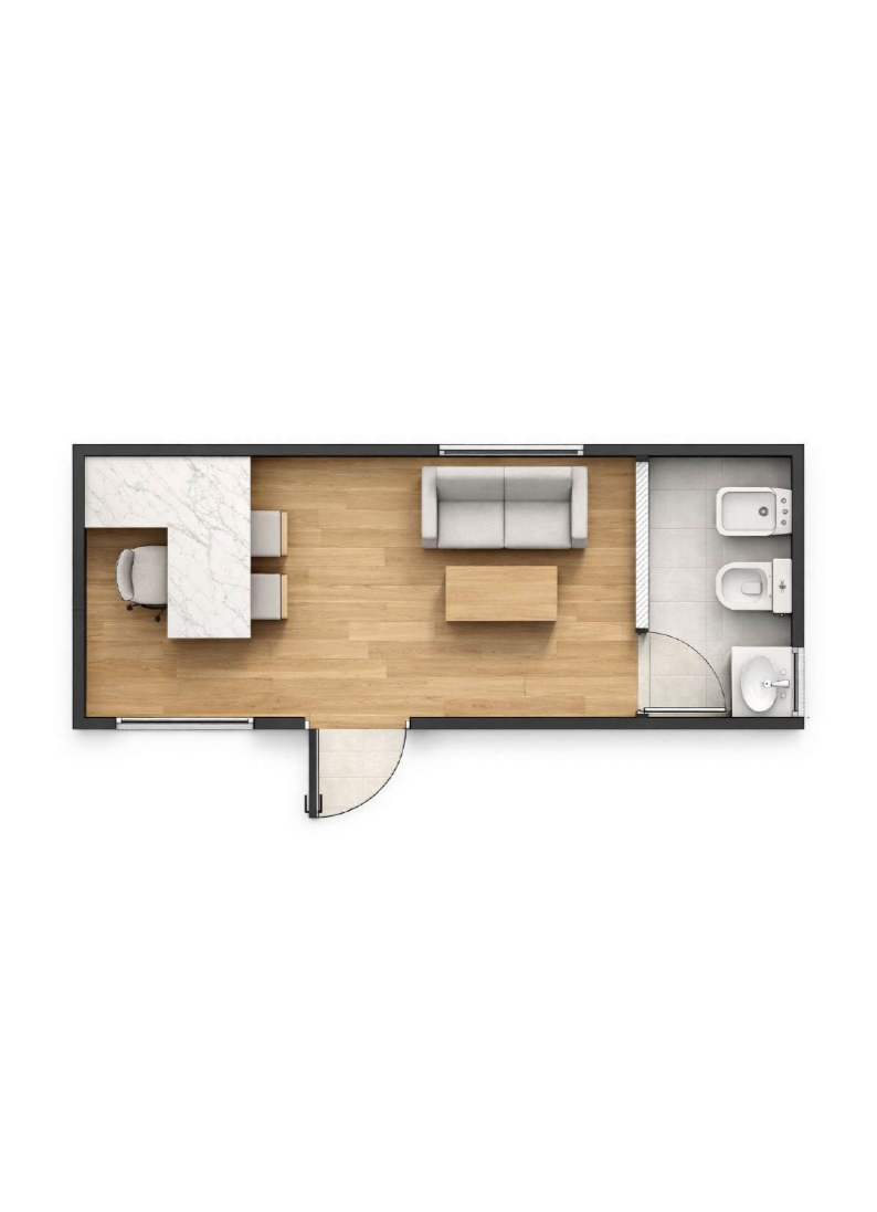 Módulo oficina 20 pies