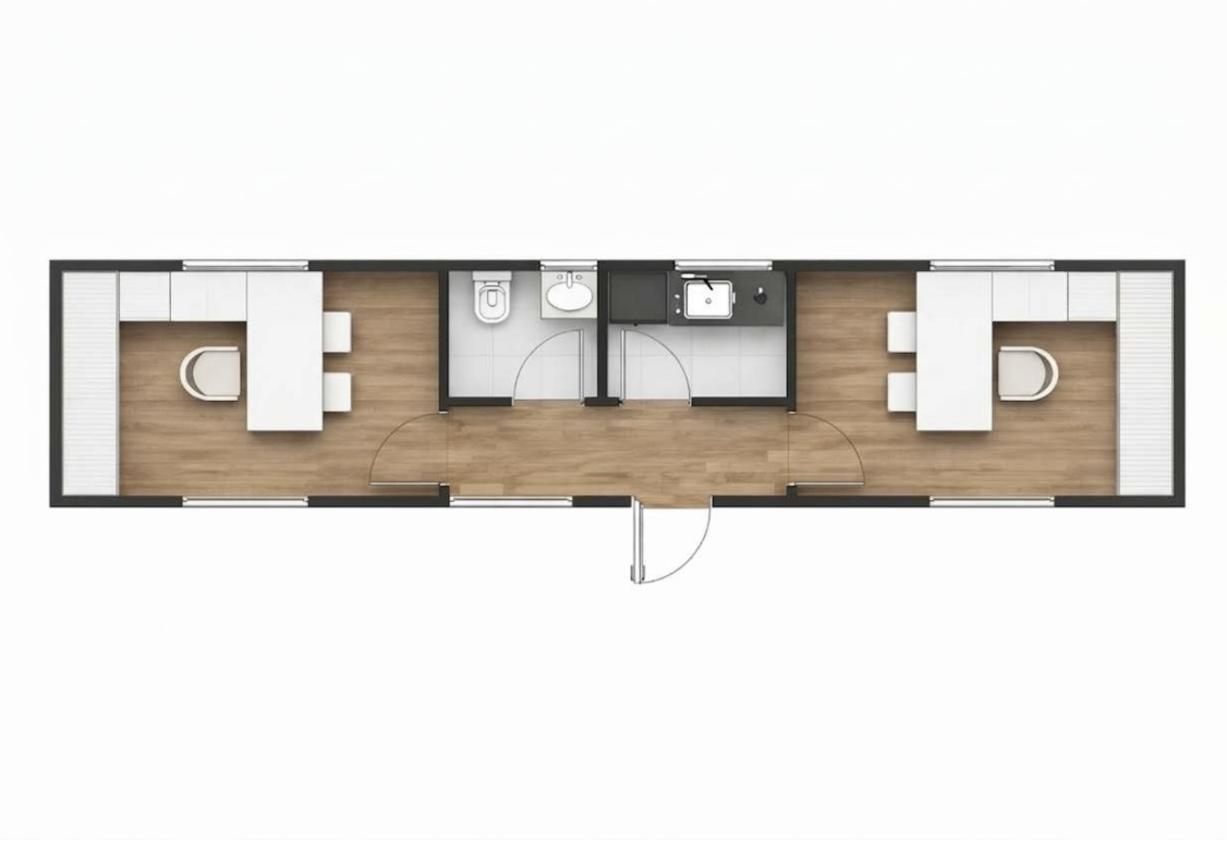 Módulo oficina 40 pies High Cube
