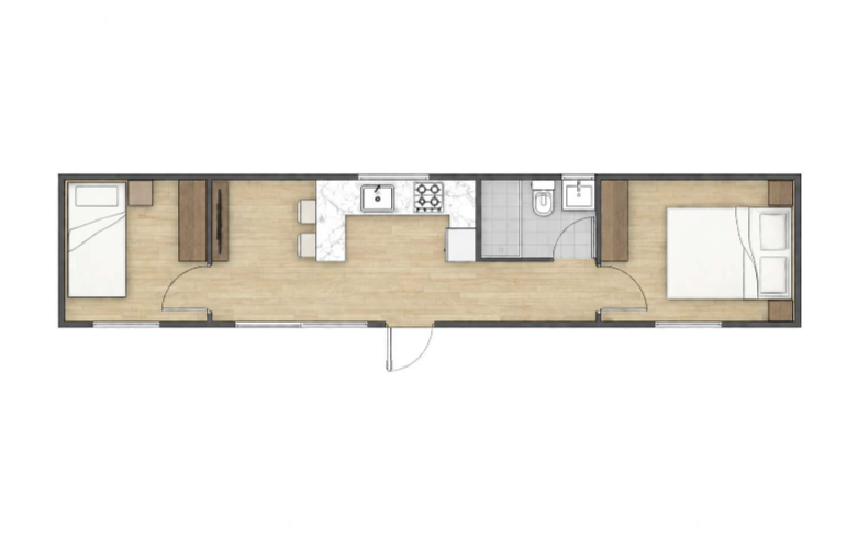 Módulo vivienda 40 pies High Cube
